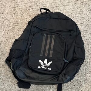 adidas Black Backpack with Three-Stripe Detail